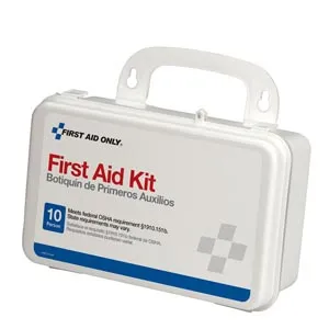 First Aid Only - From: 6060C To: 6082C - First Aid Kit, 10 Person, Plastic Case, Custom Logo (DROP SHIP ONLY $50 Minimum Order)