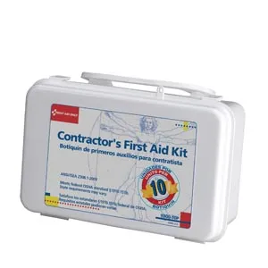 First Aid Only - 9300-10P - 10 Person Contractor First Aid Kit, 95 Piece, Plastic Case  (DROP SHIP ONLY)