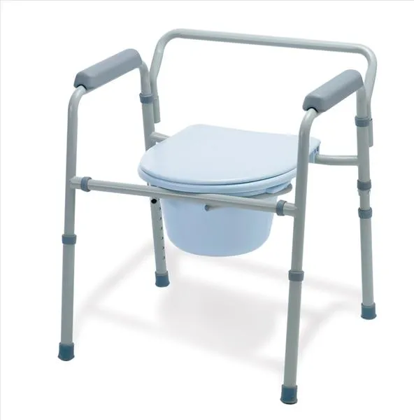 Medline From: G30213-1F To: G30213-4F - Folding 3-in-1 Commode Guardian 3-In-1 Steel Commode
