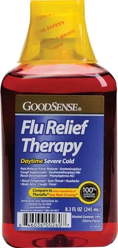 Geiss Destin & Dunn - AI00260 - Daytime Flu Relief and Severe Cold Liquid, 8.3 oz., Cherry
