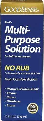 PERRIGO - KC00020 - Multi-Purpose Saline Solution for Soft Contact Lenses, 12 oz.