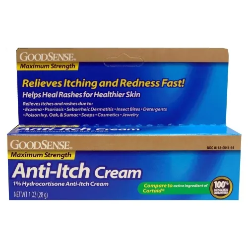 Geiss Destin & Dunn - LP12513 - GoodSense Hydrocortisone 1% Max Strength Anti-Itch Cream, 1 oz.