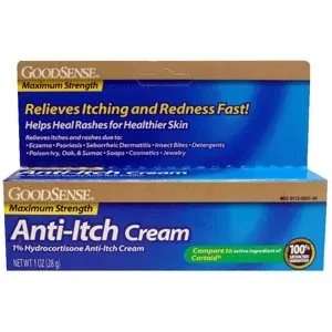 Geiss Destin & Dunn - DLP54164 - GoodSense Hydrocortisone 1% Max Strength Anti-Itch Cream, 1 oz.