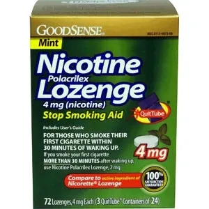 Perrigo Direct - LP87305 - PERRIGO Nicotine Polacrilex Lozenge, 4 mg, Mint, Stop Smoking Aid