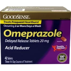 Perrigo Direct - LP91555 - PERRIGO Omeprazole Tablet, 20 mg, Delayed Release, Acid Reducer, (2 pack of bottles, 21 count each, per BX).