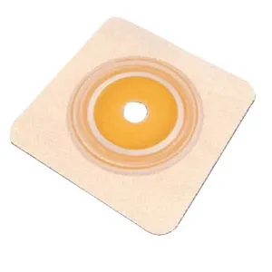 Genairex From: 304114 To: 306134 - Securi-T Flex Wafer With Tan Adhesive Collar Drain Pouch Transparent