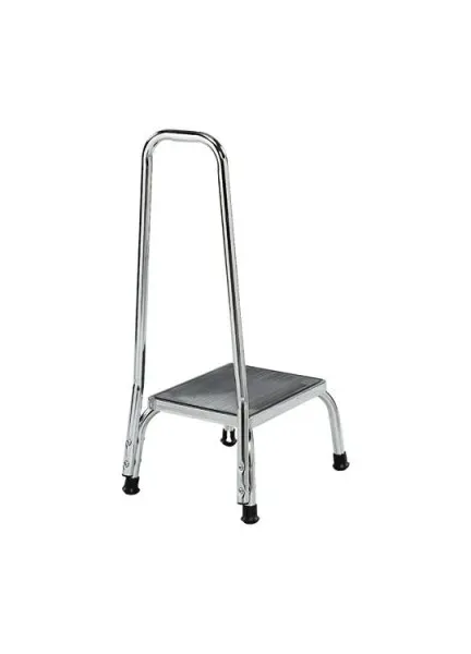 Graham-Field - GF1840C-2 - Step Stool with Handrail 1 Step Steel Frame 9 Inch Step Height