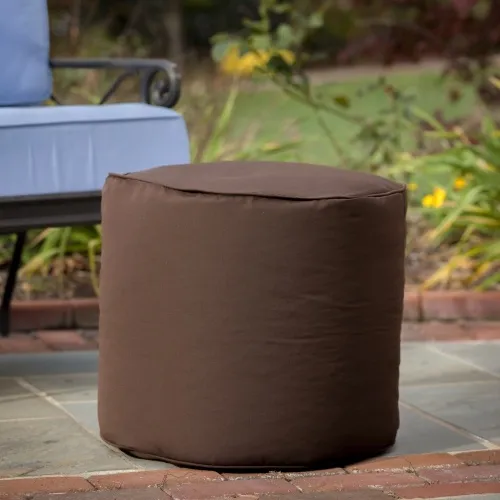Gold Medal - From: 1BF11985102 To: 1BF11985176 - Sunbrella Outdoor/Indoor Weather Resistant Ottoman Bay Brown Pattern Solid