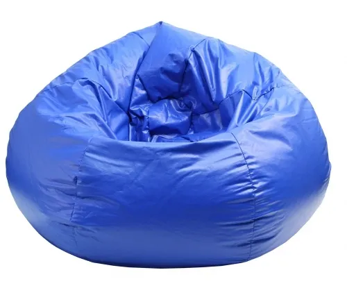 Gold Medal - From: 30012809116 To: 30012809220 - Extra Large Wet Look Vinyl Bean Bag Color: Blue Type of Upholsery: Vinyl
