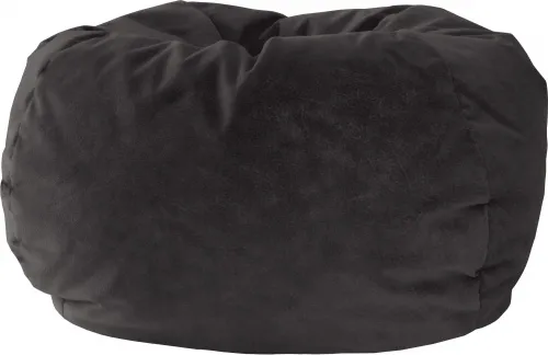 Gold Medal - From: 30014058815 To: 30014059124 - XXL Micro Fiber Suede Bean Bag Color: Black Type of Upholsery: Microsuede