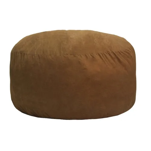 Gold Medal - 30014458102 - 30021653124 - 4' Comfort Cloud Foam Bean Bag - Color: Cocoa Type Of Upholsery: Microsuede Buff Red Blue 5' 6'