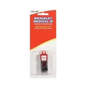 Health Enterprises - VME - Acu-Life Medical Warning Men's ID Epilepsy Bracelet, Heavy Chain
