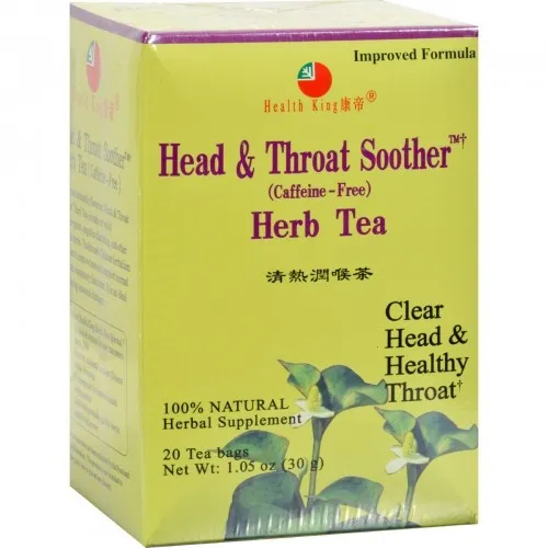Health King Medicinal Teas - From: 239031 To: 239034 - 417576 Health King Head and Throat Soother Herb Tea 20 Tea Bags