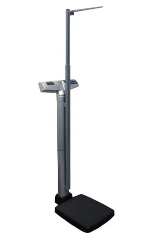 Health O Meter Professional - 499KLHR - Digital Waist-High Stand-On Scale with Height Rod, 500 lb/220 kg Capacity, ADPT31 (DROP SHIP ONLY)