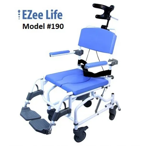 Healthline Medical Products - Ezee Life - From: 791154430149 To: 791154430224 - Aluminum Tilt Shower Commode