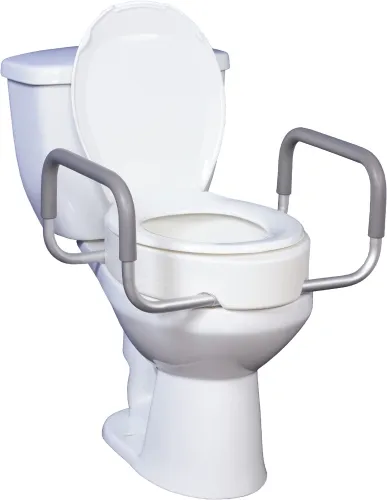 Healthsmart - 52215111900 - Seat Toilet Locking Hi Riser W/ Removeable Arm 2/Master Ctn