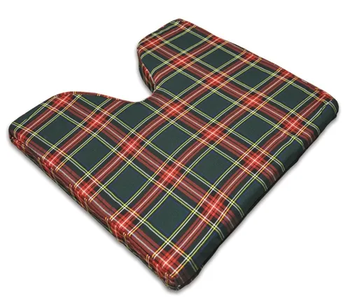 Hermell - WC4405 - Coccyx Cushion w/Plaid Polycotton Zippered Cover