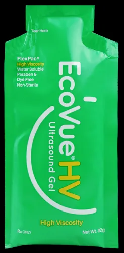 HR Pharmaceuticals - From: 383 To: 386 - EcoVue High Viscosity Ultrasound Gel, 32g (1.13oz) Packet, Non Sterile, 100/bx, 4bx/cs