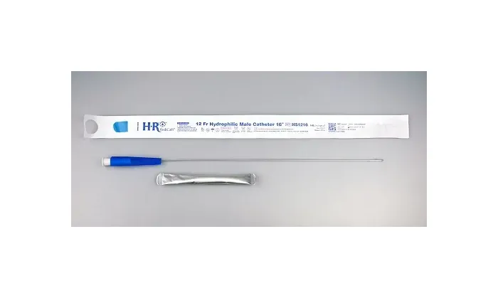 Hr Pharmaceuticals - HS1216 - HR Pharmaceuticals Redicath Hydrophilic Catheter 12fr 16" With Water Bag And Touch Free Sleeve