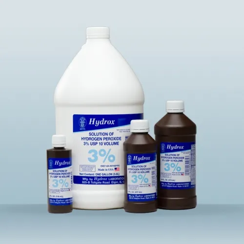 Hydrox Laboratories - From: hdx d0011-mp To: d0012-mc - Hydrogen Peroxide 3%