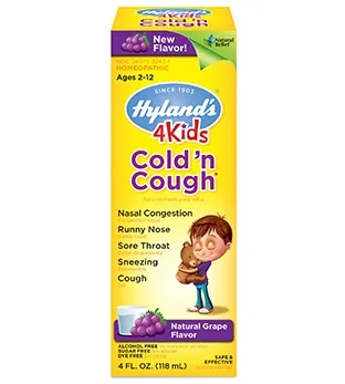 Hylands - CCFKL4ZF1 - Hylands 4 Kids Cold n Cough - Grape Flavor Liquid