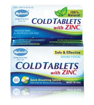 Hylands - HCZNT50 - Hylands Cold Tablets with Zinc Tablets