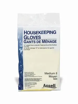 Ansell - 8986 - Housekeeping Gloves, Medium, 12" Length, 1 pr/pkg, 12 pr/bx, 12 bx/cs (US Only)