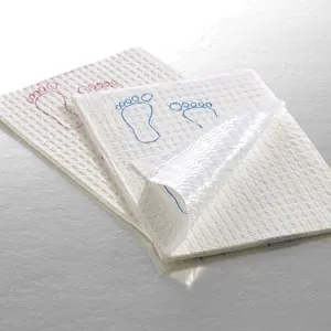 Graham Medical - 194 - Polyback Towel, 13&frac12;" x 18", Mauve, Footprint, 3-Ply, 500/cs