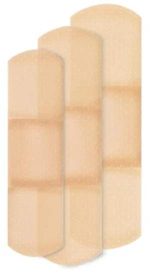 Derma Sciences - 1260033 - Sheer Adhesive Bandage, Assorted Sizes, 80/bx, 24 bx/cs
