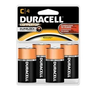 Duracell - MN1400R4ZX - Battery, Alkaline, (UPC# 13848)