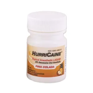 Beutlich LP Pharmaceuticals - HurriCaine - From: 0283-0569-31 To: 0283-1886-31 - Topical Anesthetic Liquid, Jar, Pina Colada