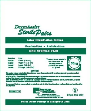 Innovative Healthcare - DermAssist - 104300 -  Gloves, Exam, Latex, Sterile, Powder Free (PF)