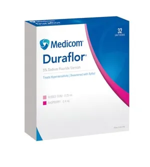 Medicom - 1011-BG32 - Sodium Fluoride Varnish, Bubble Gum, 0.25mL Unit Dose, 32/bx (Not Available for sale into Canada)