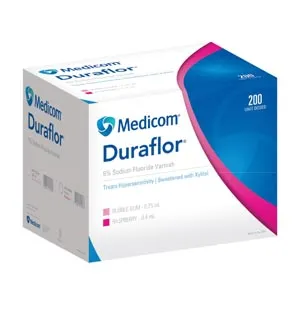 Medicom - 1011-BG200 - Sodium Fluoride Varnish, Bubble Gum, 0.25mL Unit Dose, 200/bx (Not Available for sale into Canada)