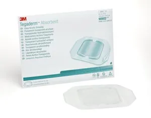 3M - 90802 - Dressing, Small Square, Pad Size 3.9" x 4", Overall Size 5.9" x 6", 5/bx, 6 bx/cs (Continental US+HI Only)