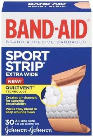 J&J - Band-Aid - From: 117135 To: 119059 - Adhesive Bandage, Sports, Clear, 50/bx, 20 bx/cs