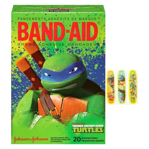J&J - 115789 - Band-Aid Decorative Teenage Mutant Ninja Turtles Assorted 20 Ct.