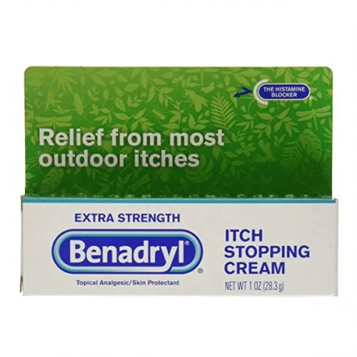 Johnson & Johnson - 17167 - Benadryl Topical Cream, Extra Strenght, 2%