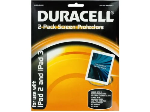 Kole Imports - EL485 - Duracell Ipad Screen Protectors Set