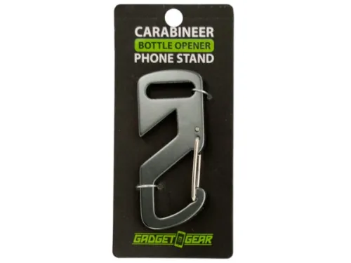 Kole Imports - EL686 - Carabineer Bottle Opener Phone Stand