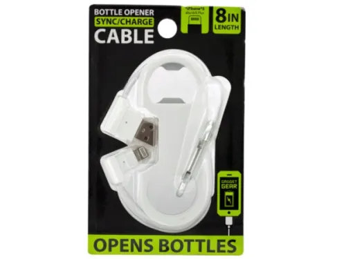 Kole Imports - EL698 - Iphone Usb Bottle Opener Sync &amp; Charge Cable