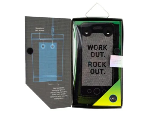 Kole Imports - EL921 - Large Green Mobile Device Bicep Sports Sleeve
