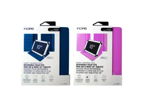 Kole Imports - FD154 - Incipio Assorted Colors Invert Universal Folio 10  Sticky Ta