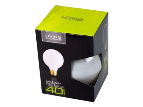 Kole Imports - HD074 - Living Solutions 40 Watt White Bath And Vanity Light Bulb