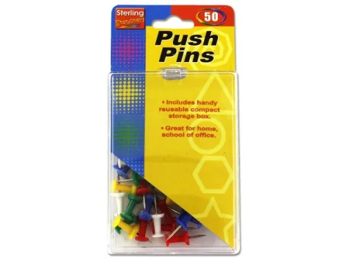 Kole Imports - HW001 - Colored Push Pin Set