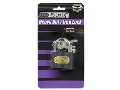 Kole Imports - LK080 - Heavy Duty Iron Lock With Keys