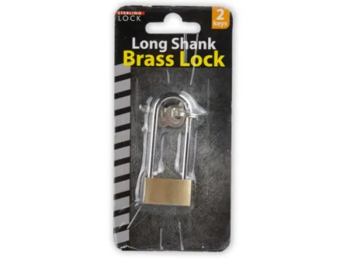 Kole Imports - LL093 - Long Shank Brass Lock With Keys