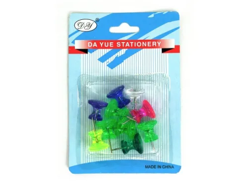 Kole Imports - OP470 - Large Push Pins In Assorted Colors