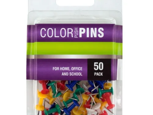 Kole Imports - OS117 - Colored Push Pins Set