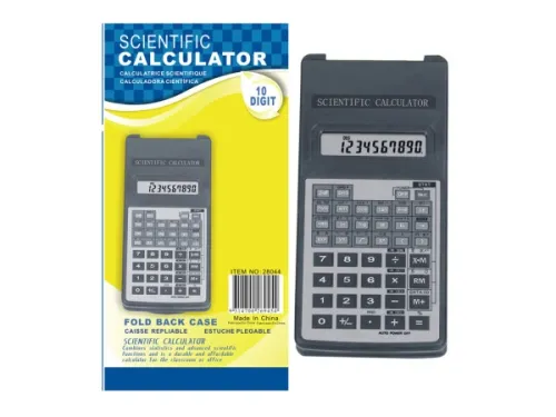 Kole Imports - UU014 - Scientific Calculator With Fold-back Case